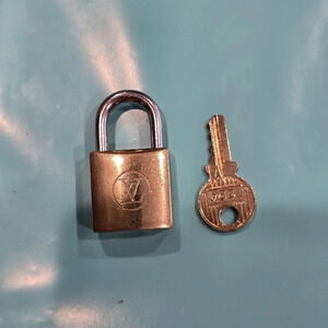 Louis Vuitton Gold Padlock with Key #224